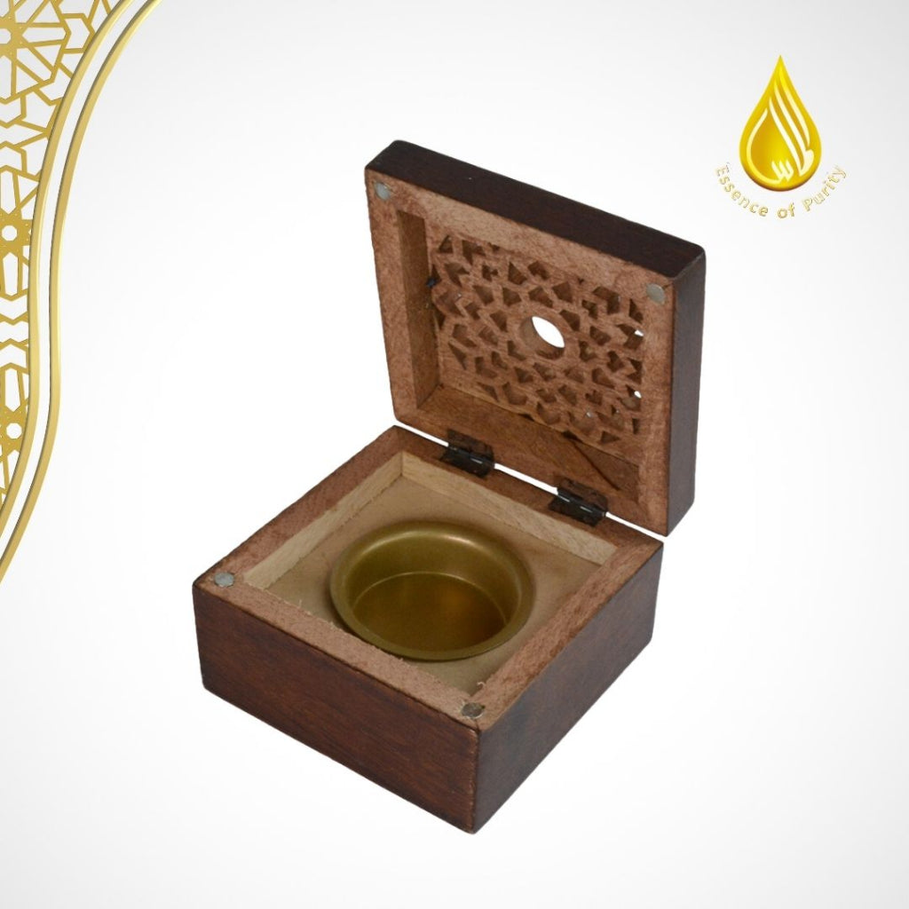 Mabkhara square Burner incense Wooden/Kayu burner Bukhoor