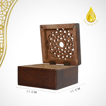 Mabkhara square Burner incense Wooden/Kayu burner Bukhoor